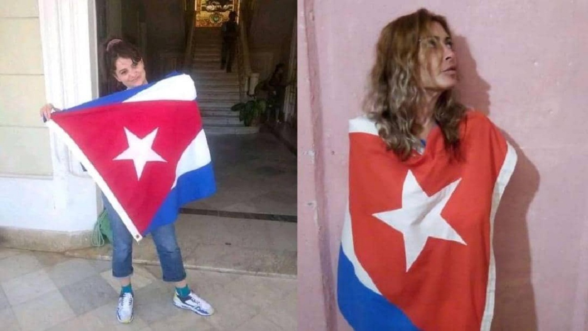 Ana Hurtado hace uso indebido de la bandera cubana, pero nadie le dice nada