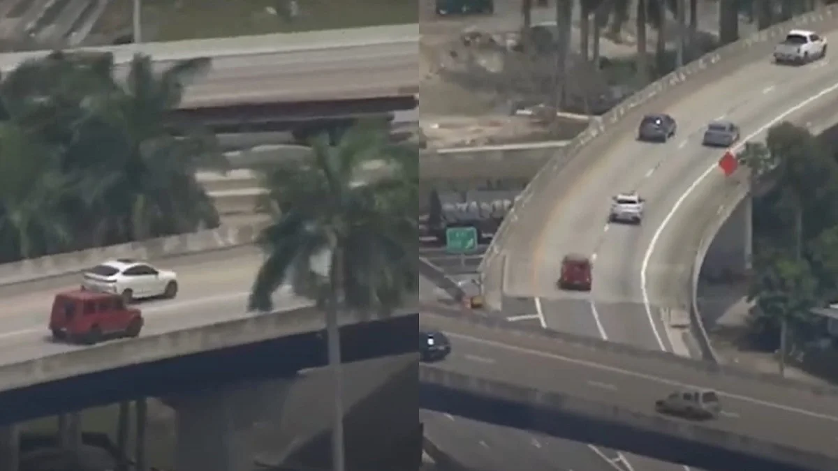 Persecución de autos robados deja un detenido en Florida (+VIDEO)