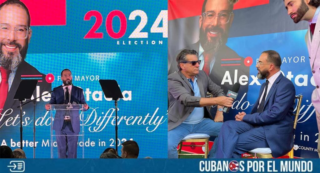 Distintos medios de comunicación se dieron cita al lanzamiento oficial de la campaña del influencer Alex Otaola para la alcaldía del condado de Miami-Dade la tarde de este lunes.