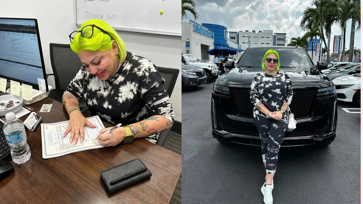 La Diosa de Cuba se compró su primer carro en EEUU