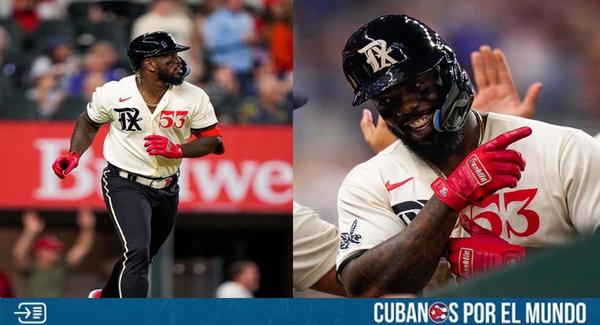 Nadie lo detiene: Adolis García pegó su jonrón 14 de la campaña