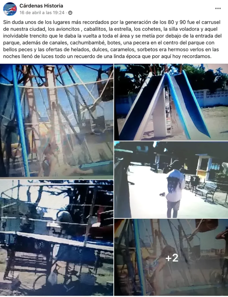 Cubanos lamentan estado ruinoso en casa de Dulce María Loynaz y Parque de Diversiones de Cárdenas