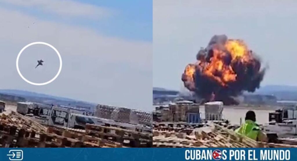 España: Caza F-18 se estrella durante un entrenamiento