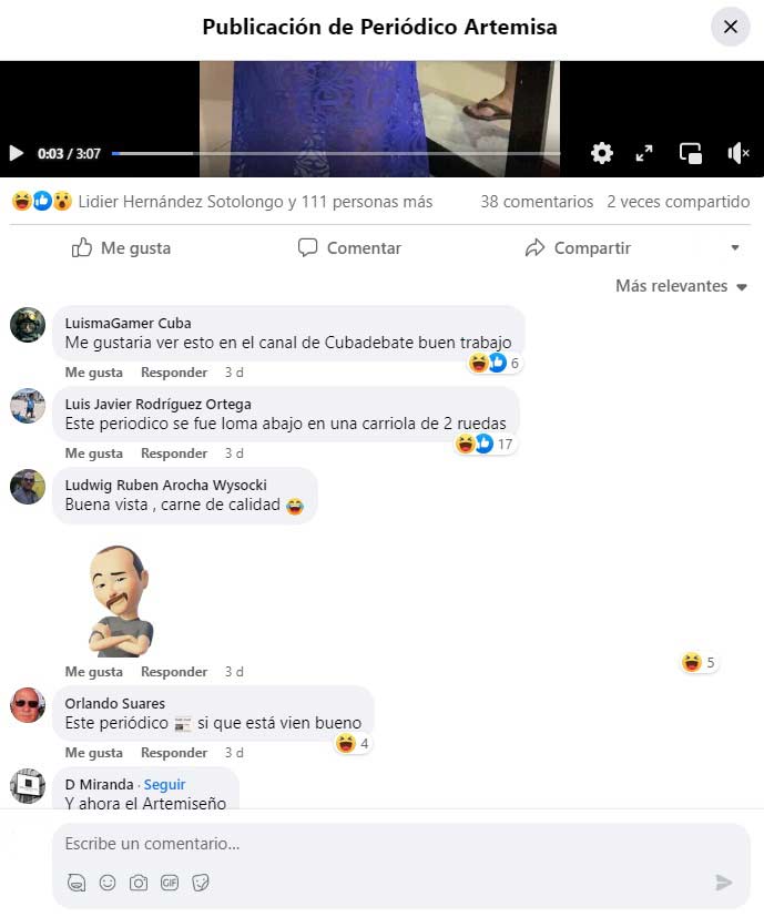La página de Facebook del Periódico Artemisa perteneciente a la dictadura castrista fue hackeada y en ella se han expuesto videos de mujeres que aparecen semidesnudas.