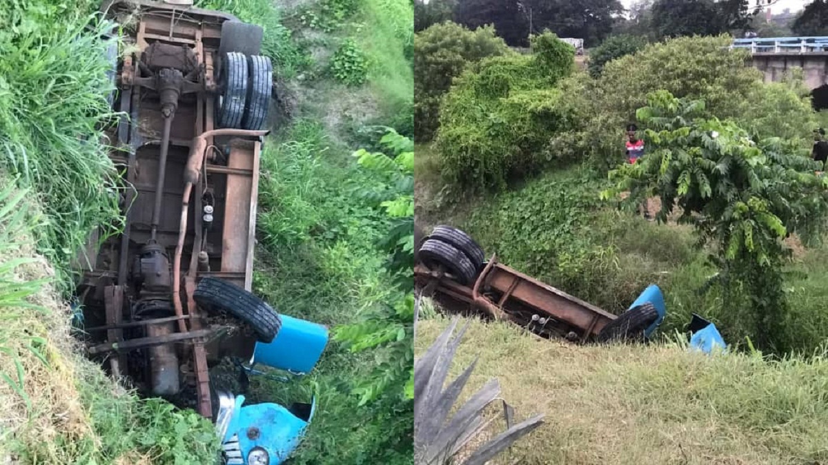 Camión sufre aparatoso accidente de tránsito en Santiago de Cuba