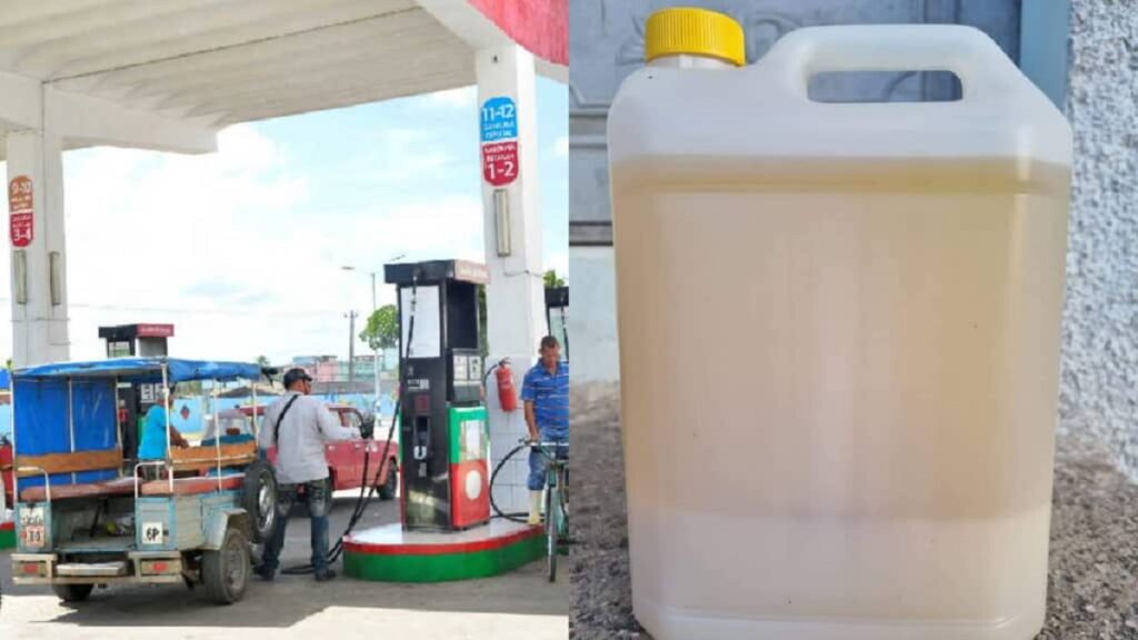 Cubano denuncia estafa en servicentro de Matanzas, le vendieron agua en vez de gasolina