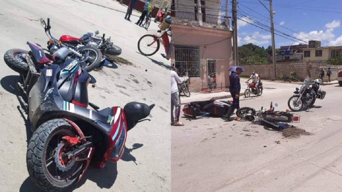 Reportan choque de dos motoristas en Holguín