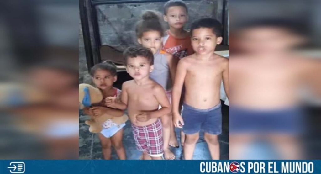 Piden ayuda para cinco niños en Cienfuegos, cuyo padre no tiene para darles de comer