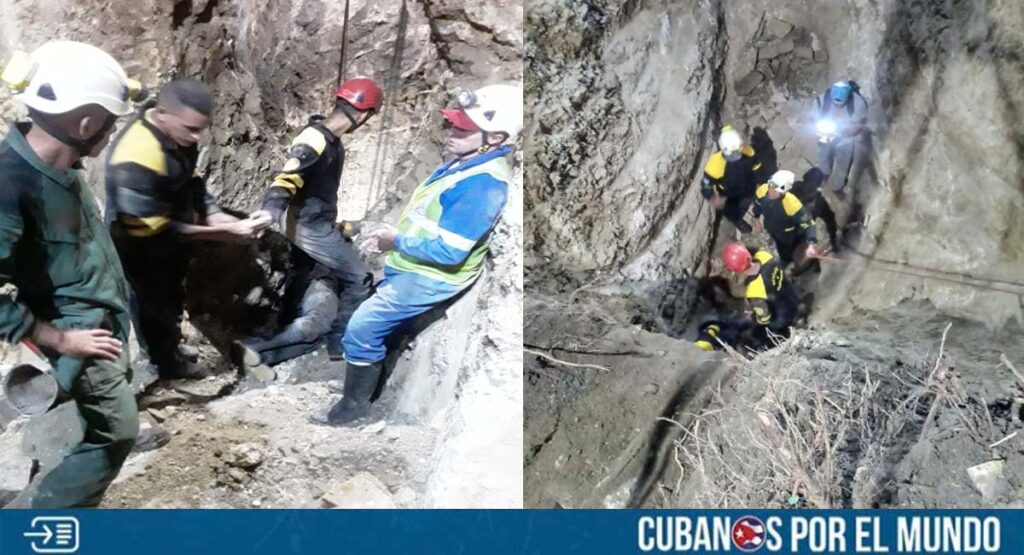 Cubano que cayó en pozo en Holguín continúa vivo y pidió agua a sus rescatistas