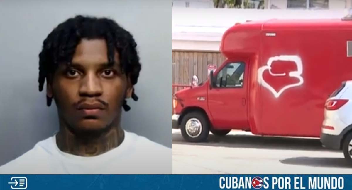 Miami: Propinan brutal golpiza a sujeto que pintó con aerosol un camión de comida