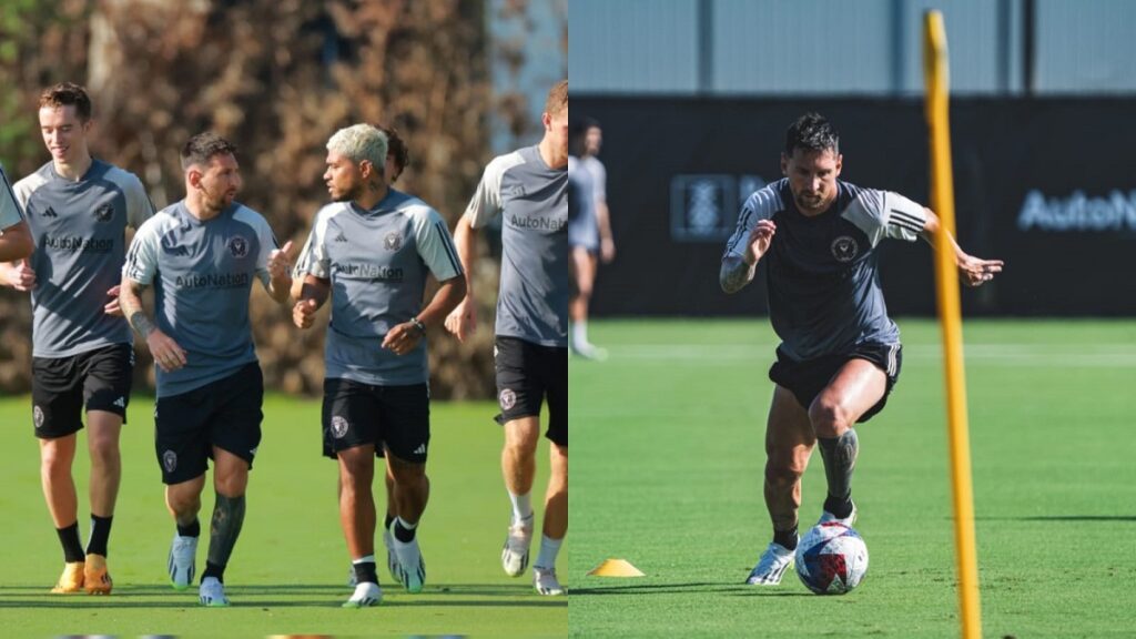 Así fue el primer día de entrenamiento de Messi con el Inter Miami
