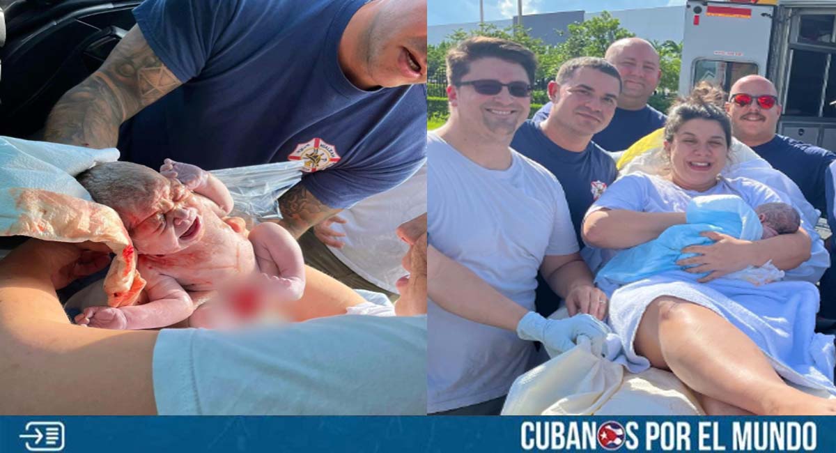 Mujer da a luz de emergencia en estación de bomberos de Hialeah