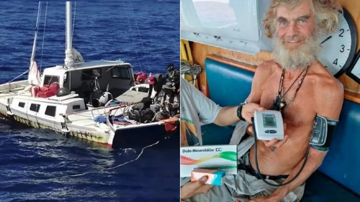 Hombre australiano es rescatado tras pasar tres meses a la deriva en el océano pacífico (+VIDEO)