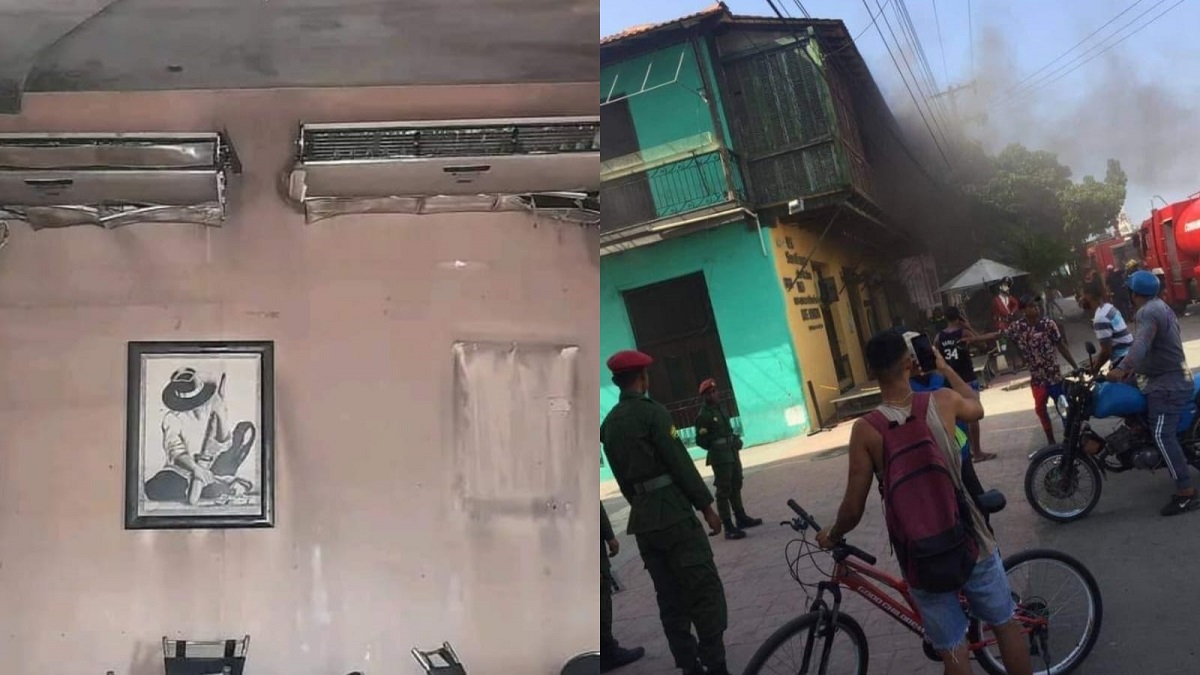 Reportan incendio en Bar-Cafetería M'KA en Santiago de Cuba