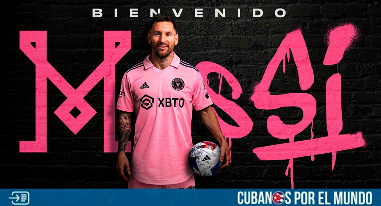 El Inter de Miami presentó oficialmente este sábado al astro argentino Lionel Messi a través de sus redes sociales.