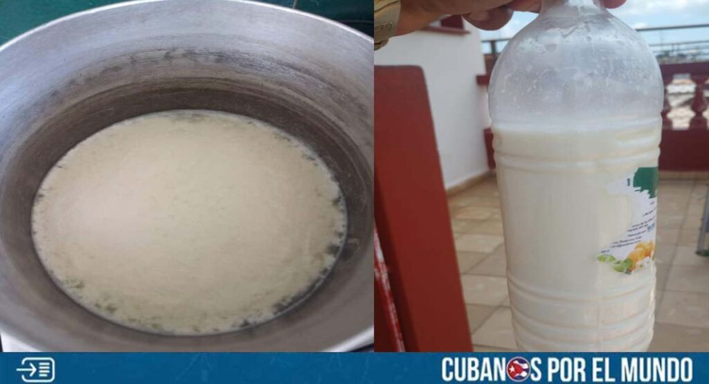 Padres cubanos denuncian el mal estado de la leche que llega para sus hijos