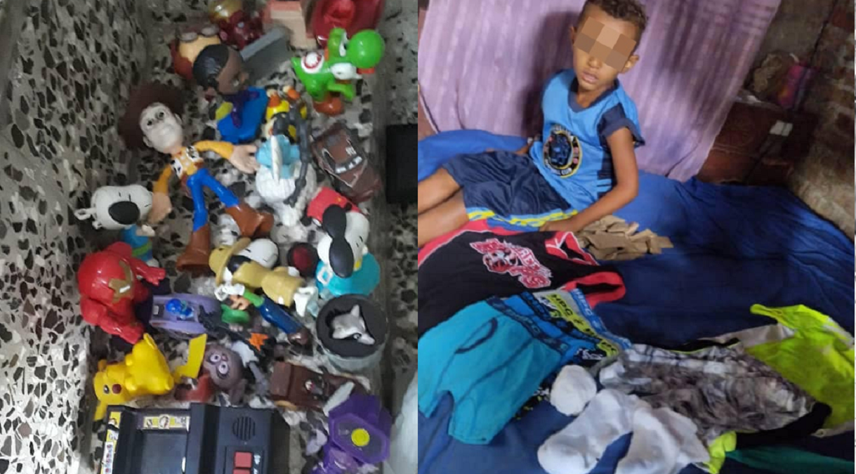 Cubanos hacen donaciones para niño enfermo que vive en precarias condiciones