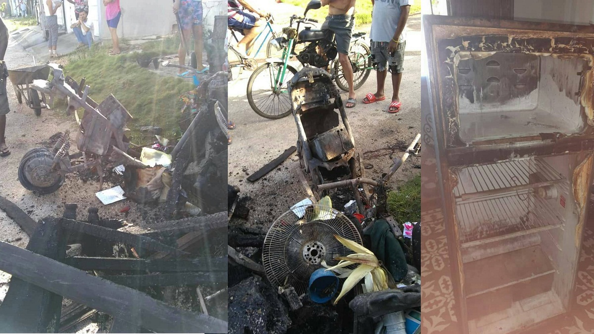 Piden ayuda para familia que perdió todo en un incendio