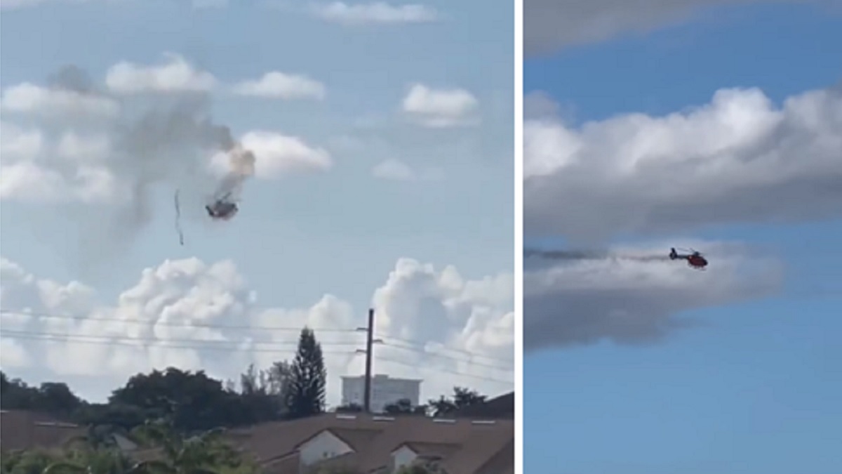 Helicóptero de rescate se estrella en Pompano Beach