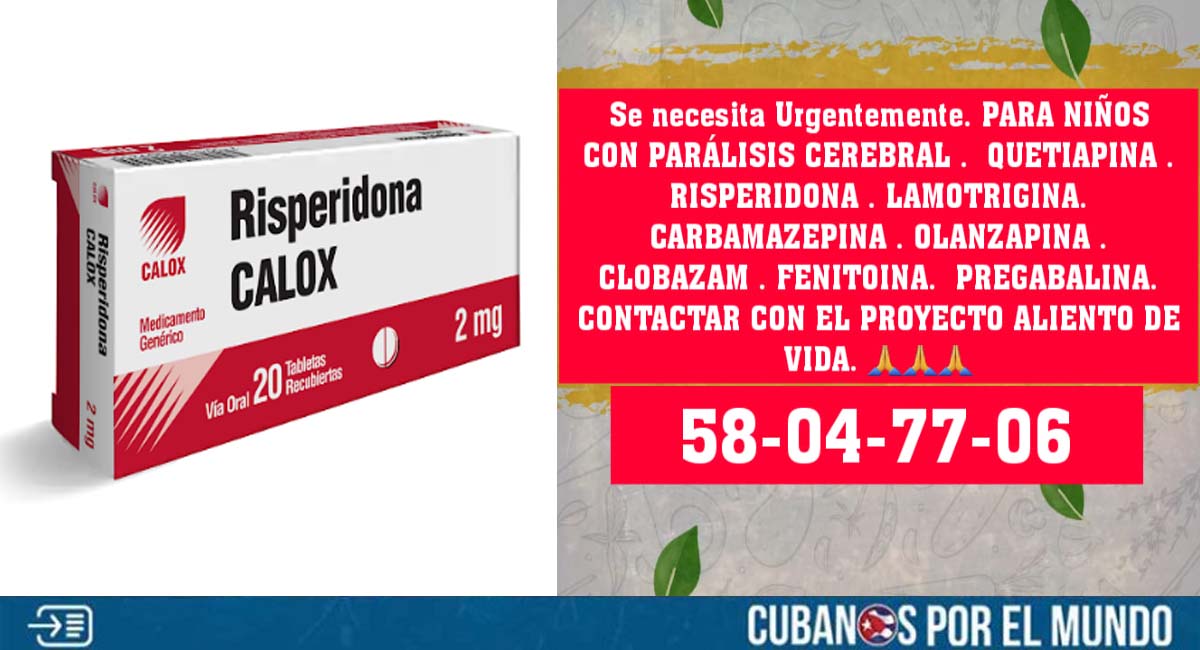 Solicitan ayuda con medicamentos para niños cubanos con parálisis cerebral