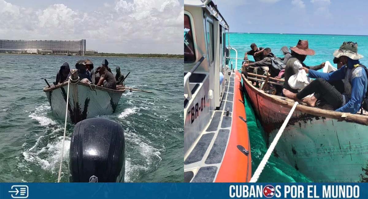 Rescatan a 12 balseros cubanos en Cancún, México