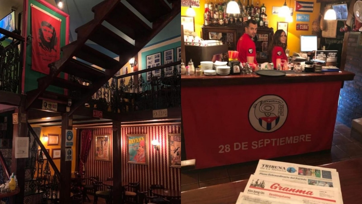 ¡Detestable! Bar en Serbia presume el comunismo cubano en su temática