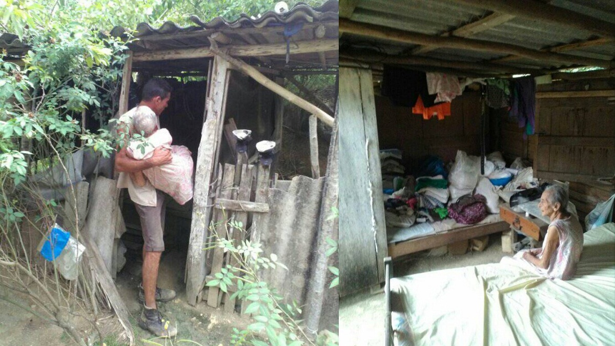 Cubano exige ayuda social para su madre postrada en una cama