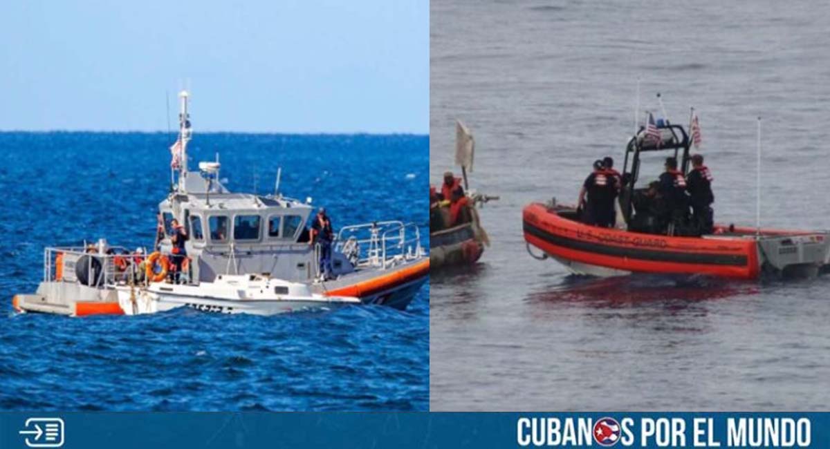 Guardia Costera rescata a balseros cubanos tras hundirse su bote en Puerto Rico