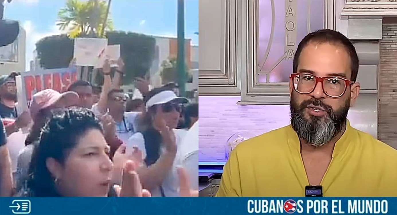 El controversial presentador cubano, Alex Otaola, dio su opinión sobre las protestas que realizaron cubanos con I-220A el pasado domingo, frente al Versailles.