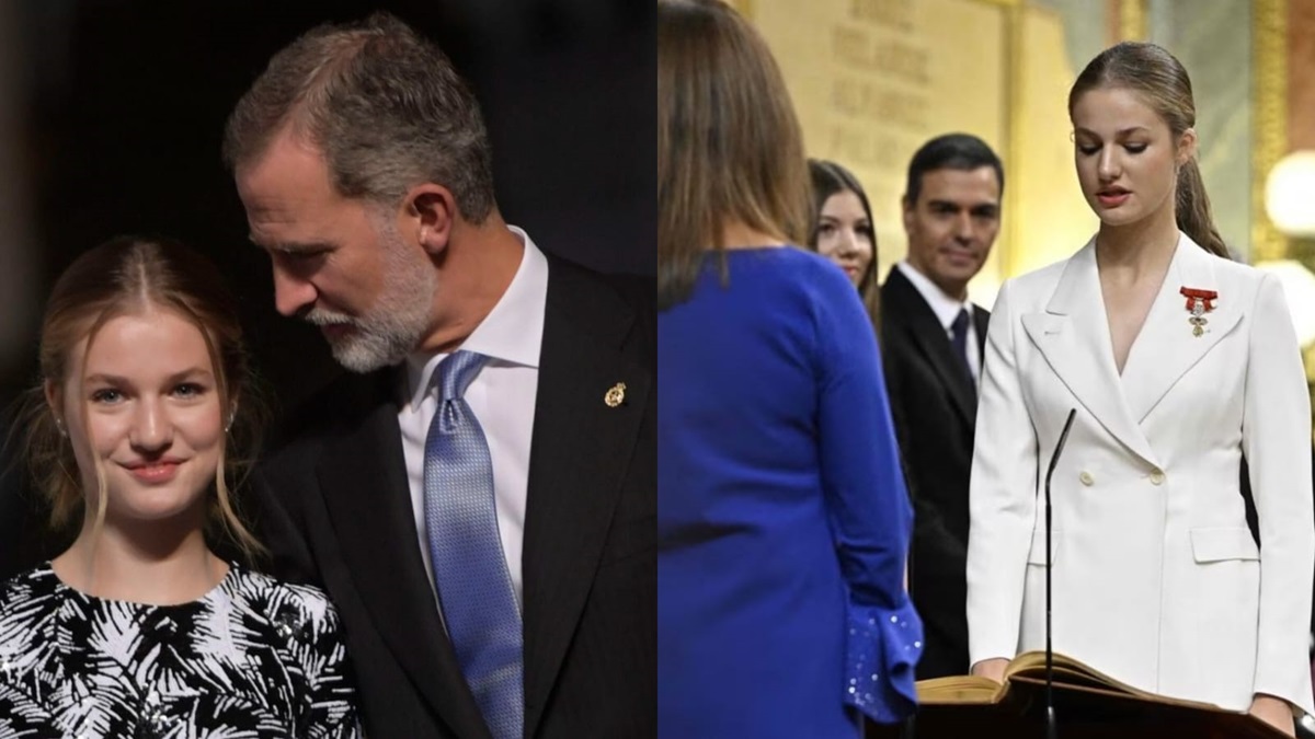 Princesa Leonor de Borbón se juramenta en el Congreso como heredera al trono español