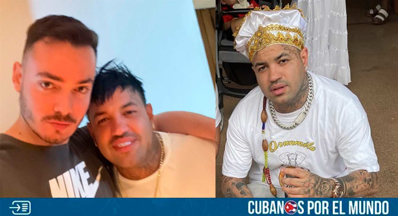 Un conocido santero cubano de Miami, que se encuentra prófugo de la justicia norteamericana y que responde al nombre de Santiago Rivero, reconocido en redes sociales como Santy Ogbetua, apareció en una foto con Sandro Castro, nieto del dictador Fidel Castro.