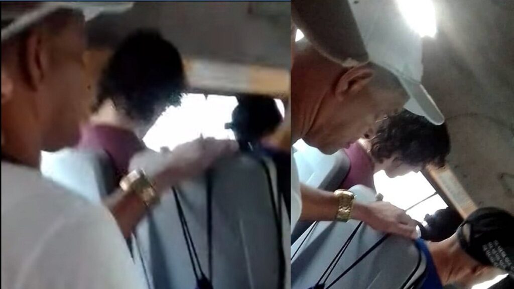 Muestran a hombre que lesionó a una cubana en una guagua