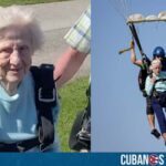 Estados Unidos: Anciana de 104 años salta en paracaídas en la búsqueda de un récord
