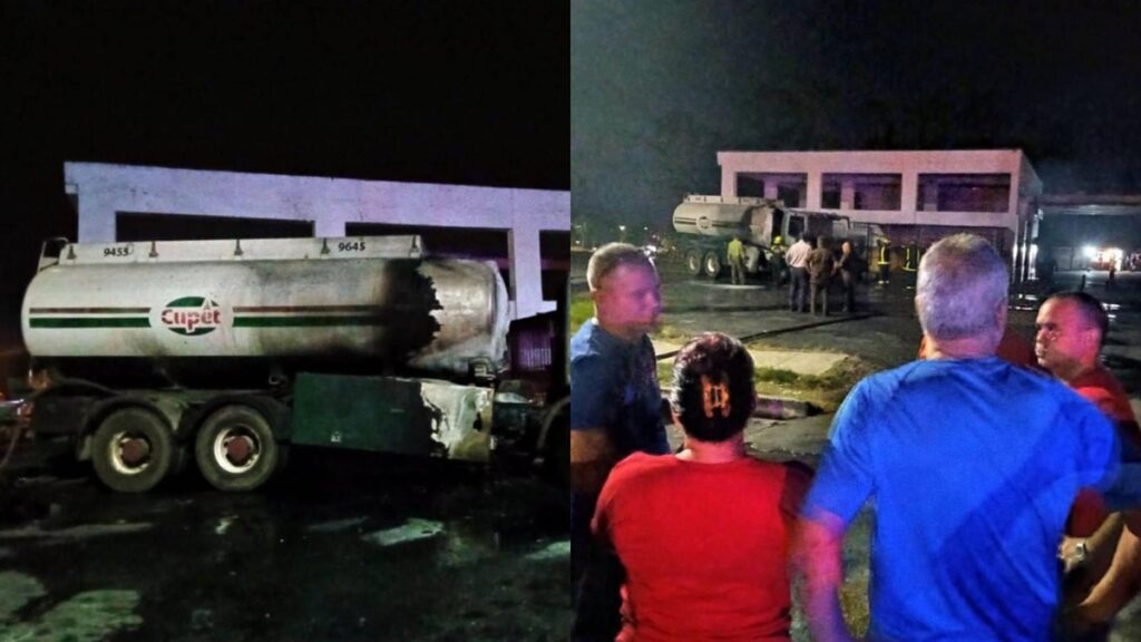CUPET dice y se desdice, con relación a incendio de pipa de combustible en Pinar del Río