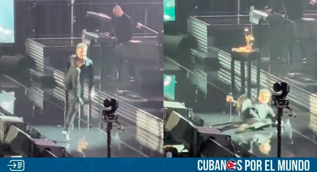 Una fuerte caída en el escenario causó conmoción entre los fans de Luis Miguel durante su quinto concierto en la Arena Ciudad de México, la noche del sábado 25 de noviembre.
