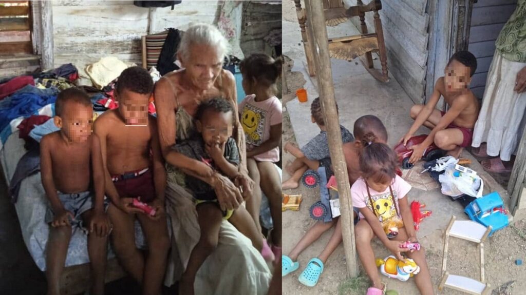 Piden ayuda para abuela cubana que vive sola con cinco nietos