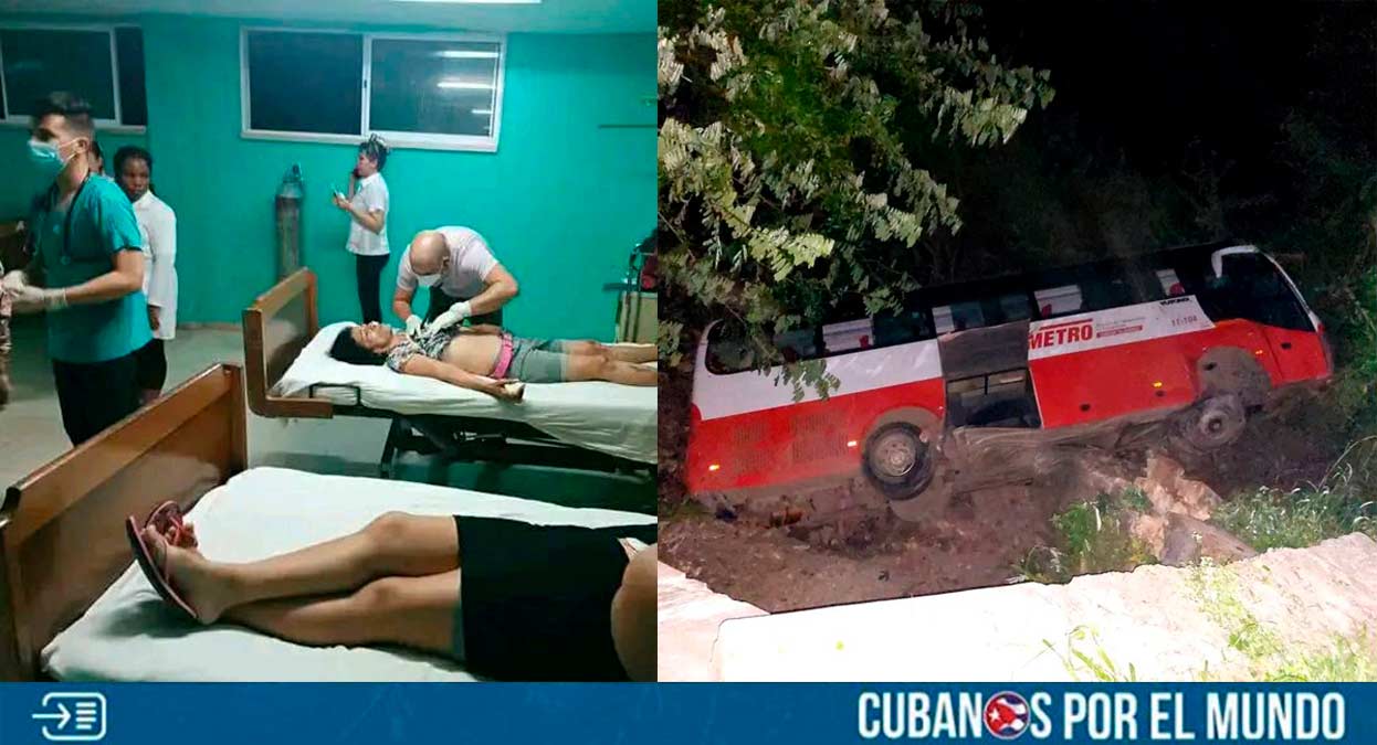 Al menos cubanos resultaron lesionados, tres de ellos de gravedad, tras reportarse un accidente masivo ocurrido en las primeras horas de la madrugada de este miércoles 8 de noviembre, en la localidad de Retrete Abajo, municipio de Banes, Holguín.