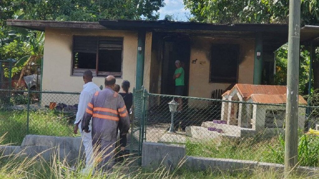 Incendio de motorina afecta vivienda en La Habana