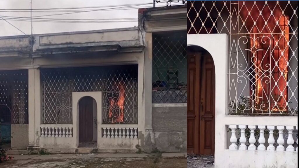 Luyanó: Reportan incendio de una vivienda tras explosión de una motorina (+VIDEO)