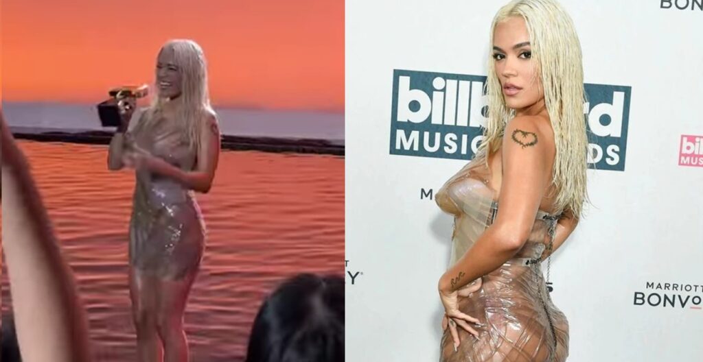 Karol G deslumbra en el escenario de los Premios Billboard y cantó un adelanto de “Labios mordidos”