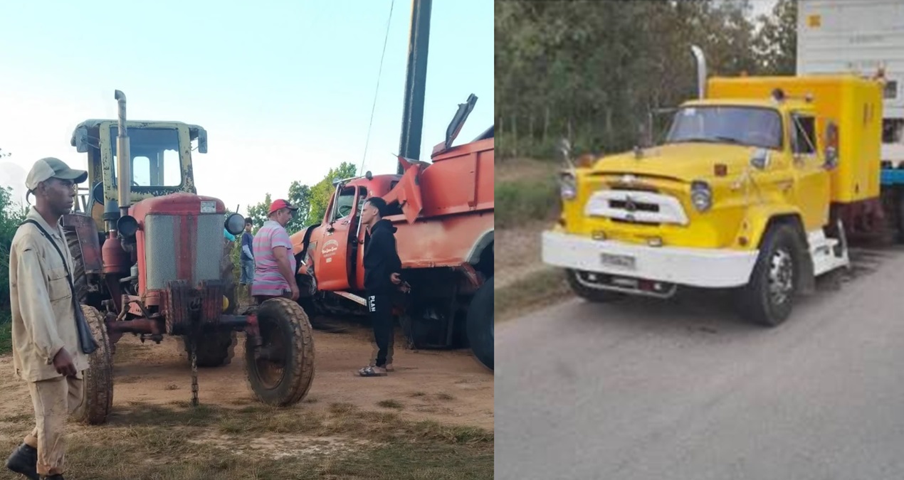 Choque entre camión y rastra en Ciego de Ávila