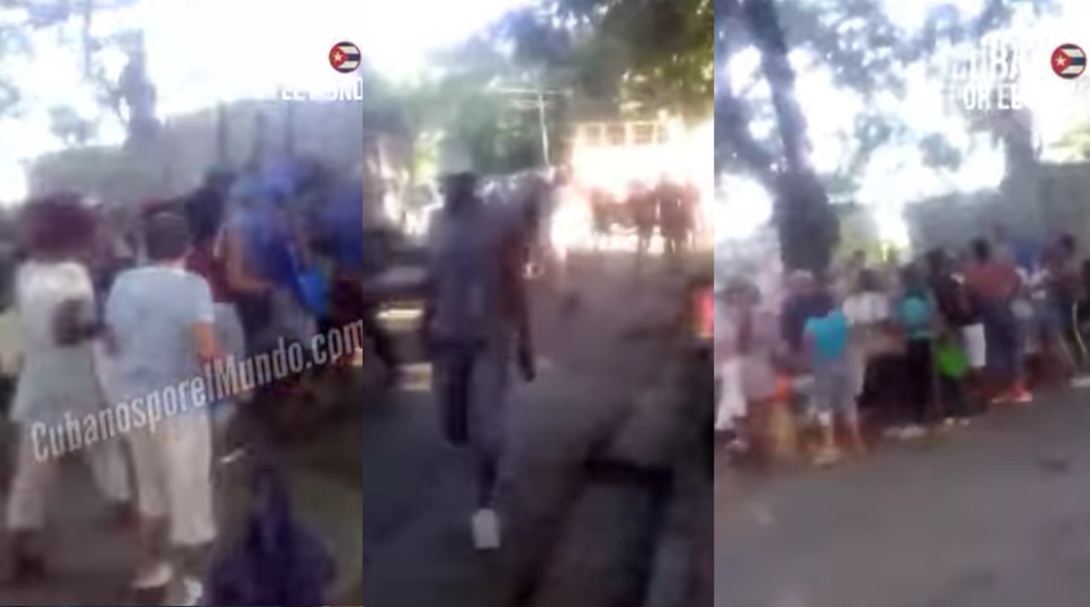 Miseria en la isla: Cubanos corren detrás de un camión para comprar plátanos