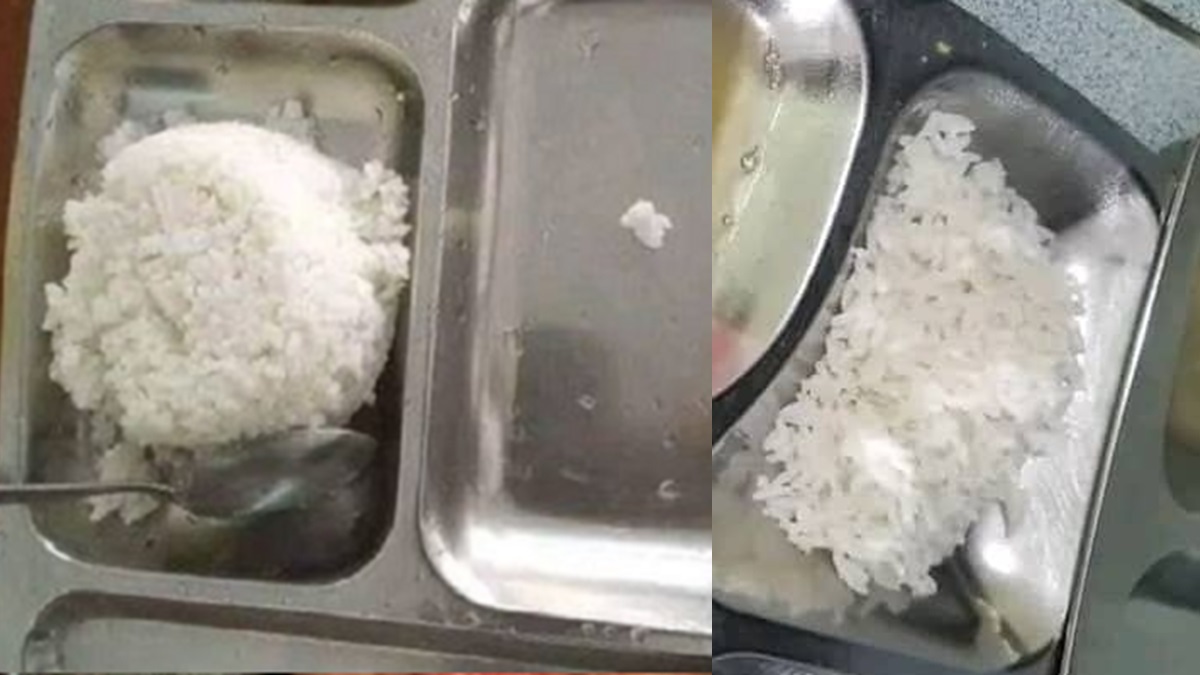 Denuncian que en escuela cubana solo dan arroz a los estudiantes
