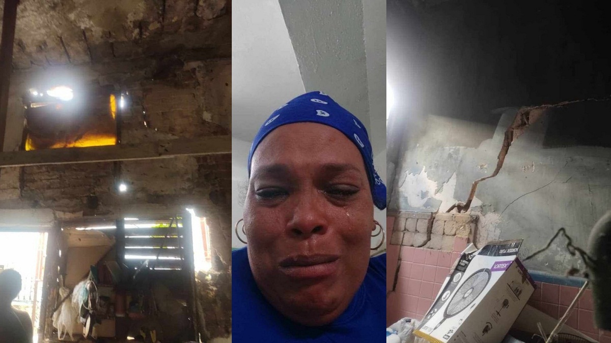 Madre y sus tres hijos son desalojados de local que ocuparon ante riesgo de derrumbe de su casa