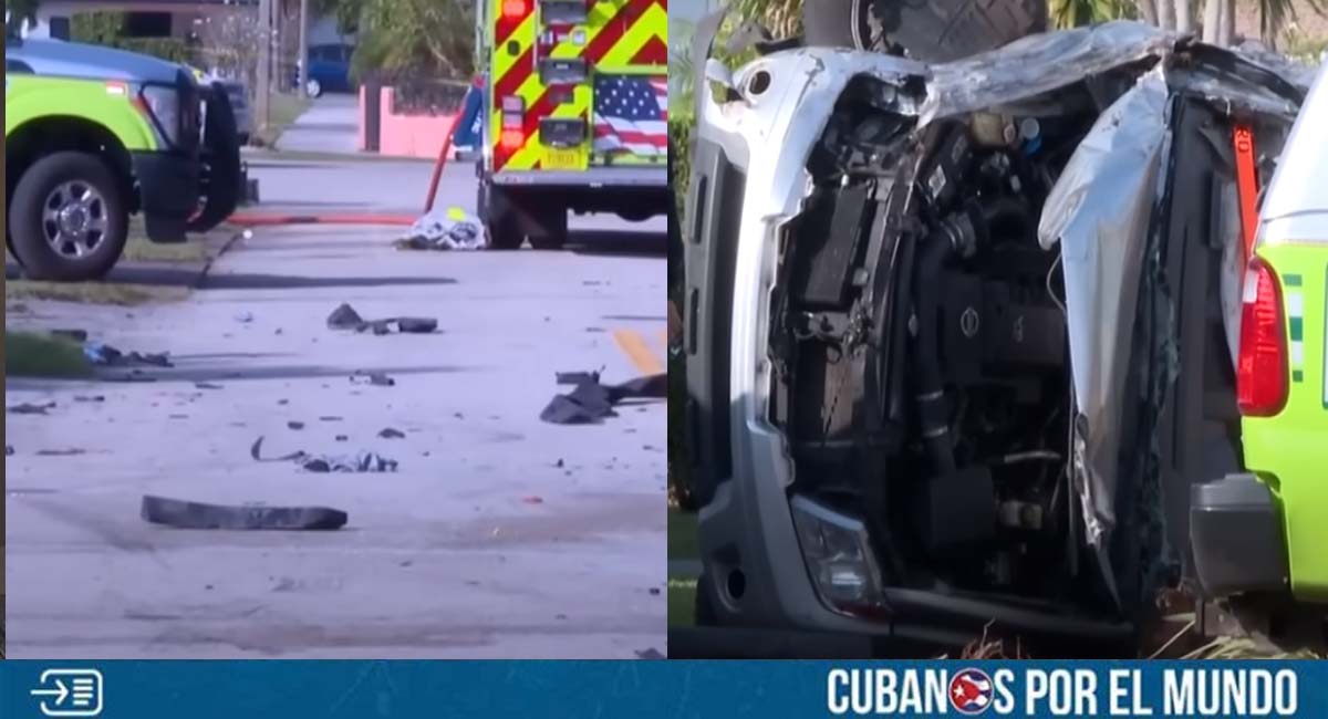 Arrestada la mujer que provocó un accidente en Miami-Dade que dejó a 2 cubanos gravemente heridos