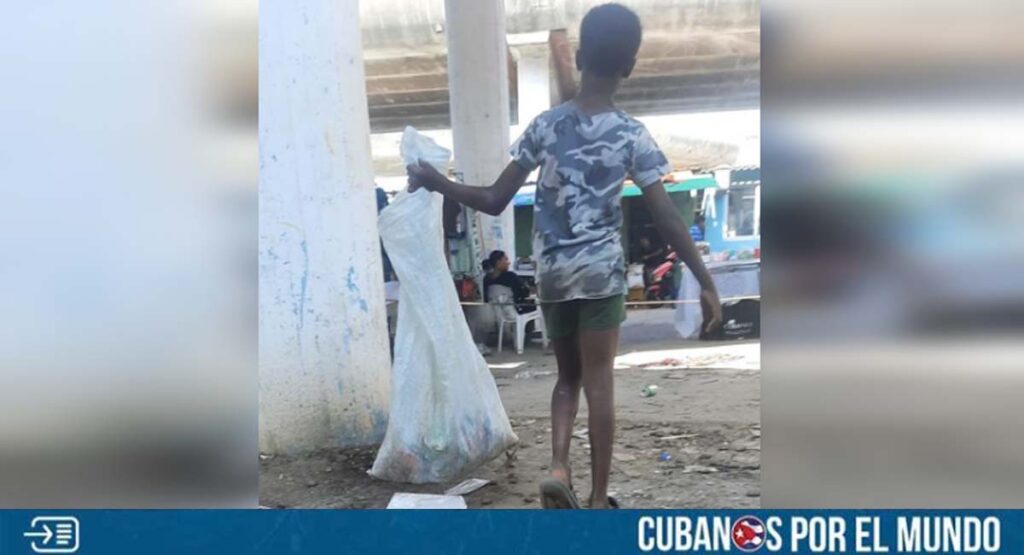 Logro de la “roboilusión”: Niño cubano sobrevive recogiendo latas en La Habana