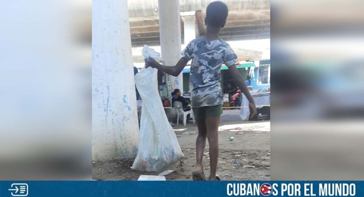 Logro de la “roboilusión”: Niño cubano sobrevive recogiendo latas en La Habana