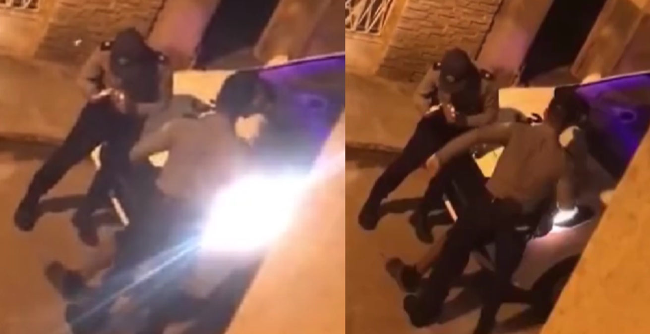 Policía castrista golpea y agrede a un joven inmovilizado