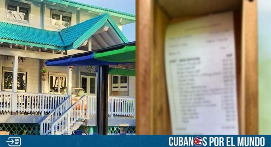 Así es la cuenta en la marisquería Laurent, de Varadero, propiedad de la familia del Primer Ministro de Cuba