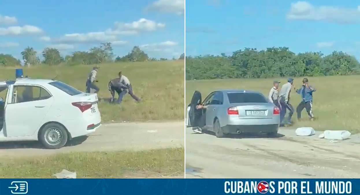 Un nuevo acto de brutalidad policial se registró a inicios de este 2024 en Cuba, y el mismo quedó captado por las cámaras de un testigo que transitaba por la carretera de San Antonio de los Baños a La Habana, sitio en donde se reportó la situación.